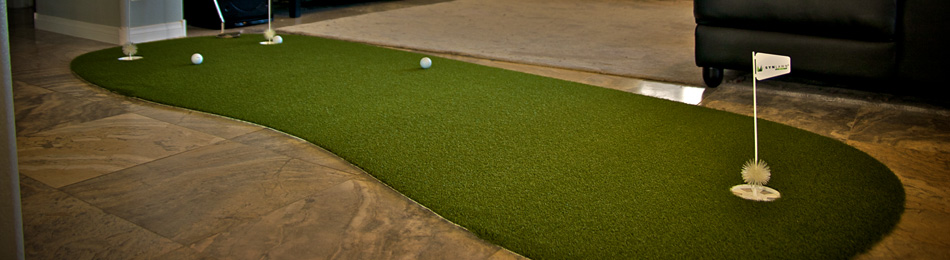 Putting Mat: Indoor Artificial Grass Practice Greens