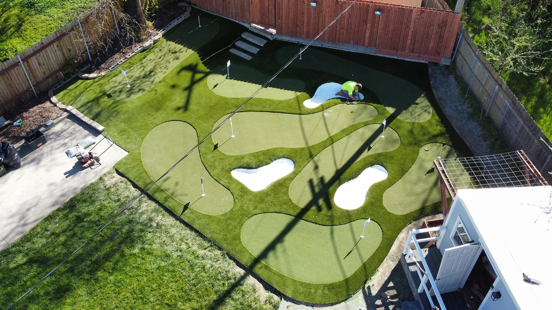 Backyard Golf Paradise Created for Golf Aficionado in California