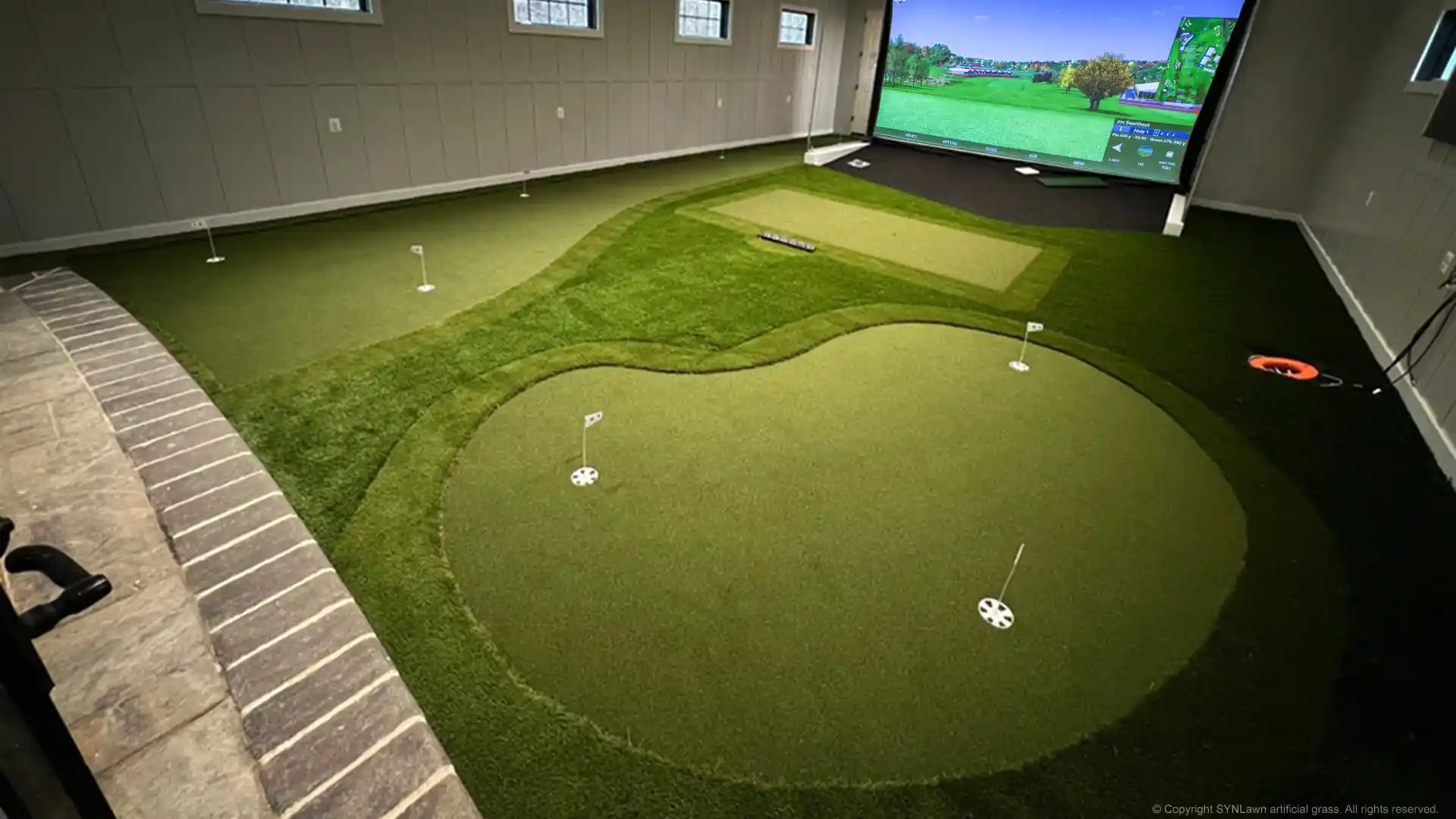 Inside a Golf Simulator Room Built for Year-Round Play